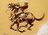 Ugly Oh The Wild Charge He Made by Frederic Remington